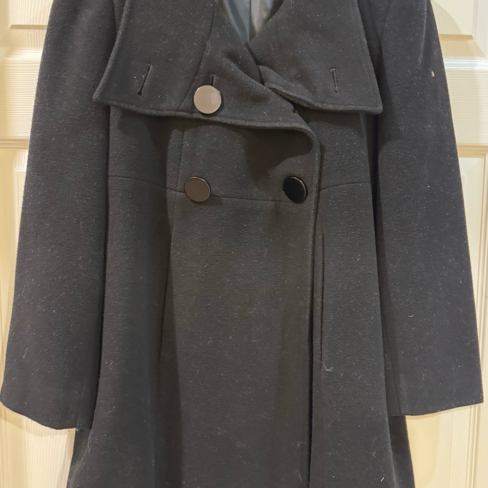 Marvin Richard’s Black Double-Breasted Women's Coat